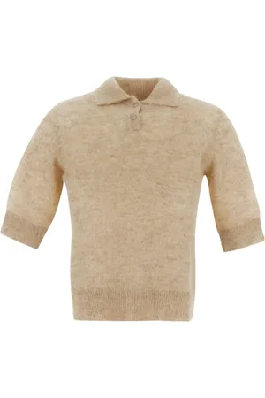 LARDINI Tops, Dames, , L, Nylon, Alpaca Gebreide Polo