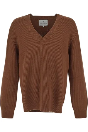 Seven Gauge Truien, Heren, Bruin, 2Xl, Wol, Wollen Gebreide Hals-V