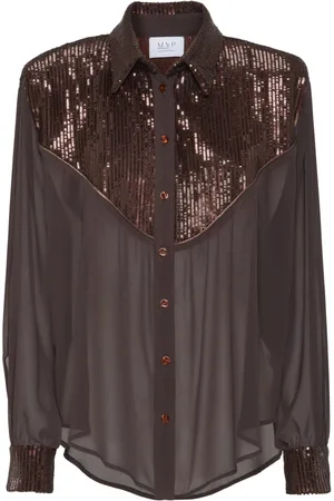 MVP Wardrobe Blouses & Shirts, Dames, Bruin, 2Xs, Nylon, Rocket Shirt