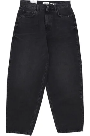 AMISH Jeans, Dames, Zwart, W29, Denim, Vintage Zwarte Baggy Denim Jeans