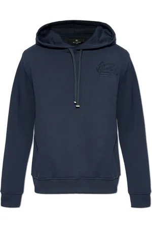 Etro Sweatshirts & Hoodies, Heren, Blauw, S, Katoen, Hoodie