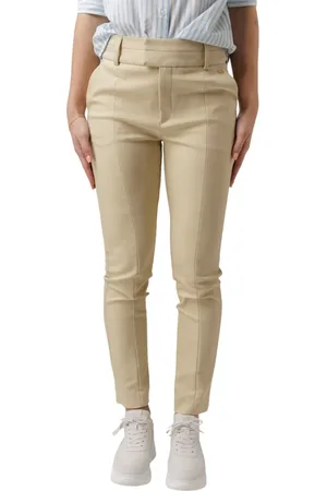 Josh V Broeken, Dames, Groen, S, Katoen, Pistache Slim Fit Broek
