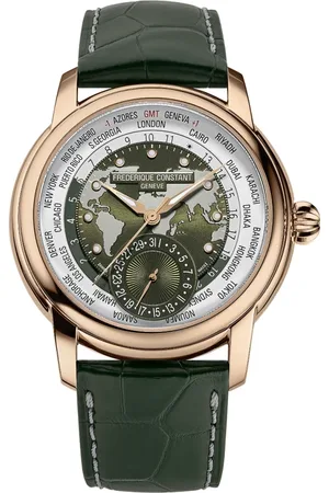 Frederique Constant Accessoires, Dames, Geel, ONE Size, Fc-718Kwwm 4H9 - Manufacture Classic Worldtimer