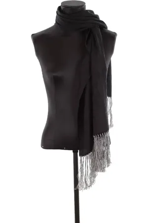 Givenchy Pre-owned, Dames, Zwart, ONE Size, Wol, Pre-owned Wool scarves