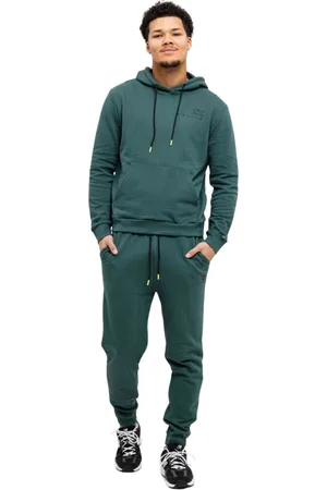 Cruyff Sport, Heren, Groen, M, Katoen, Groen Heren Trainingspak Met Capuchon