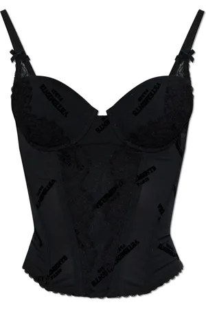 Vetements Tops, Dames, Zwart, S, Corset met logo