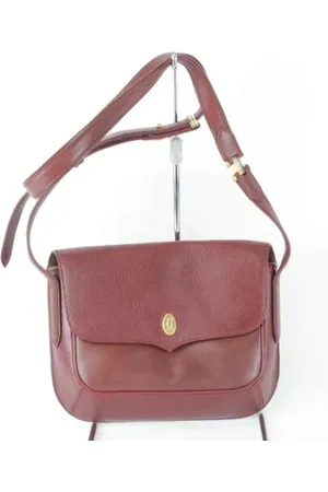 Cartier Pre-owned, Dames, Rood, ONE Size, Tweedehands leren schoudertassen