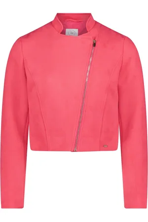 Betty & Co Jassen, Dames, Rood, 2Xl, Bikerjack met opstaande kraag