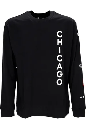 Nike Tops, Heren, Zwart, S, Katoen, Chicago Bulls Longsleeve T-shirt