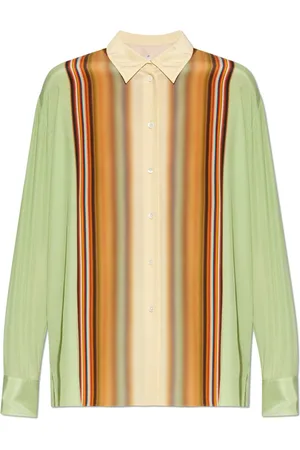 Paul Smith Blouses & Shirts, Dames, Veelkleurig, 2Xs, Zijden overhemd
