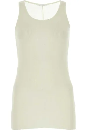 Ami Tops, Dames, , S, Ivoor Viscose Blend Tank Top