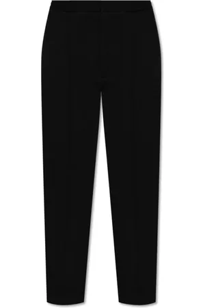 OFFICINE GENERALE Broeken, Heren, Zwart, L, Wol, Broek met wollen afwerking