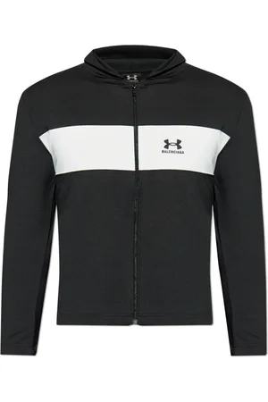 Balenciaga Sweatshirts & Hoodies, Heren, Zwart, XL, Polyester, Hoodie