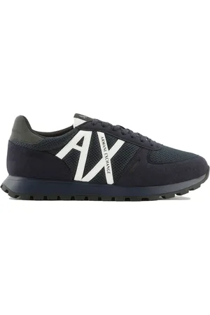 Armani Exchange Schoenen, Heren, Blauw, 44 EU, Blauwe Sneakers voor Stijlvolle Look