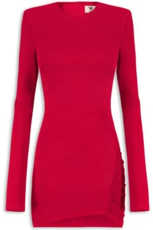 ANIYE BY Kleedjes, Dames, Rood, L, Rode Elegante Jurk