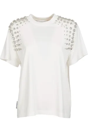 Des Phemmes Tops, Dames, Wit, S, Witte Tanktop Koud Geverfd