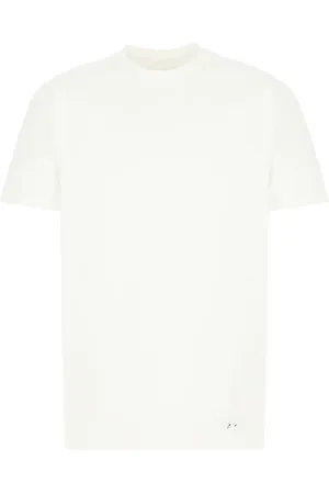 Jil Sander Tops, Heren, Wit, XL, Katoen, Casual Katoenen T-Shirt