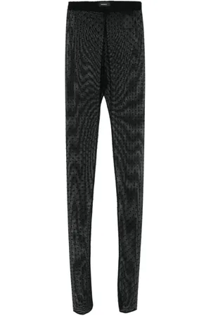 WARDROBE.NYC Ondergoed, Dames, Zwart, S, Zwarte stippen panty