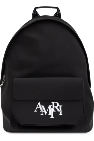 AMIRI Tassen, Heren, Zwart, ONE Size, Rugzak met logo