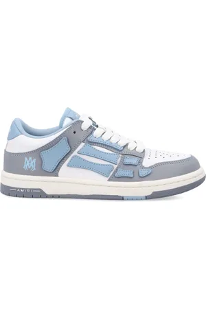 AMIRI Schoenen, Dames, Blauw, 38 EU, Leer, Varsity Skel Low Top Sneakers