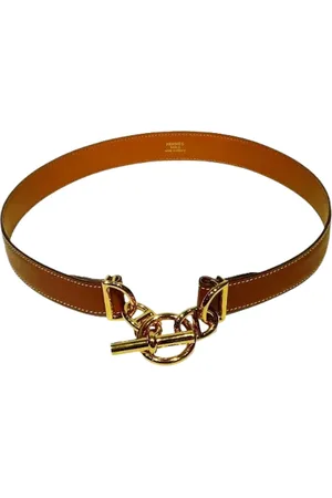 Hermès Pre-owned, Dames, Bruin, ONE Size, Leer, Pre-owned Leather belts