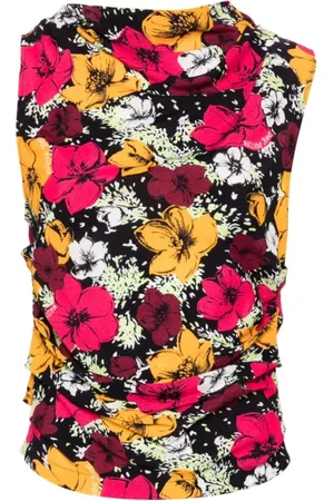 Moschino Tops, Dames, Veelkleurig, M, Bloemenprint Top