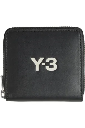 Y-3 Accessoires, Heren, Zwart, ONE Size, Leer, Leren Portemonnee