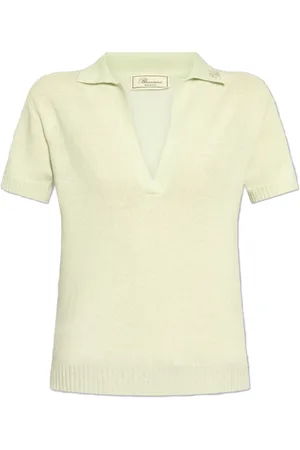 BLUMARINE Tops, Dames, Groen, XS, Wol, Wollen Polo