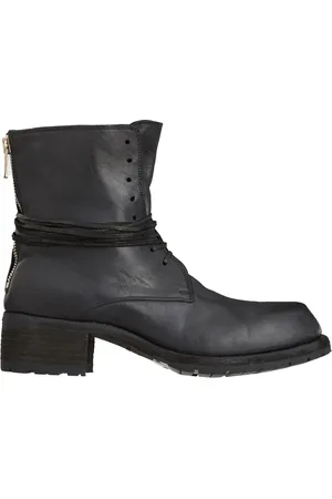 GUIDI Schoenen, Heren, Zwart, 44 EU, Geveterde leren laars