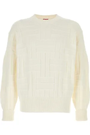 Kenzo Truien, Heren, , XL, Katoen, Stijlvolle witte katoenen trui