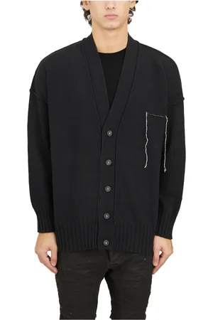 ISABEL BENENATO Truien, Heren, Zwart, M, Wol, Kasjmier en wol vest