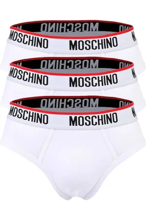 Moschino Ondergoed, Heren, Wit, M, Zijden Slip Set