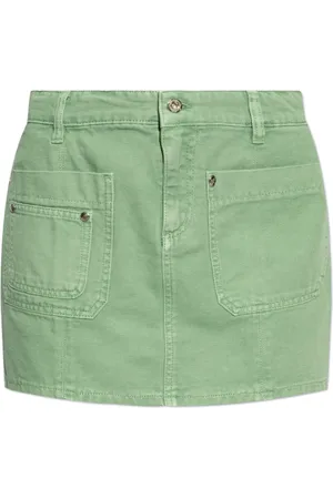 BLUMARINE Rokken, Dames, Groen, S, Denim, Denim rok