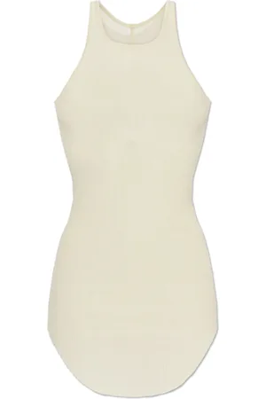 Rick Owens Tops, Dames, Wit, 2Xs, Rayon, Top Bacic Rib