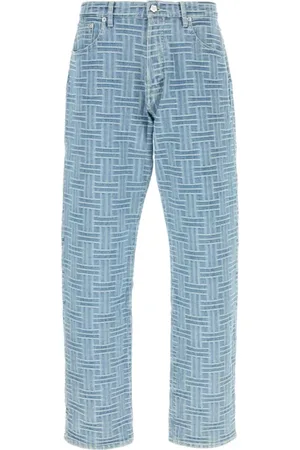 Kenzo Jeans, Heren, Blauw, W32, Denim, Stijlvolle Geborduurde Denim Jeans