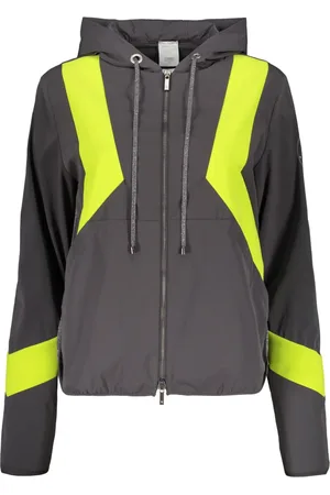 LORENA ANTONIAZZI Jassen, Dames, Grijs, S, Polyester, Capuchon Technische Stof Jas