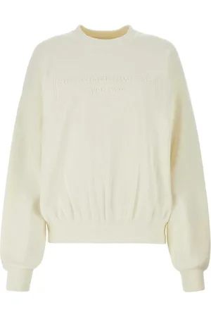 Alexander Wang Sweatshirts & Hoodies, Dames, , S, Polyester, Rekbare Ivoor Sweatermix