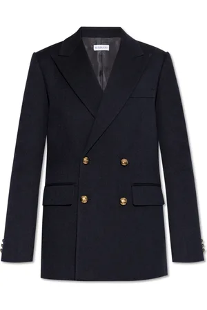 Burberry Jassen, Dames, Blauw, 2Xs, Wol, Double-breasted Blazer
