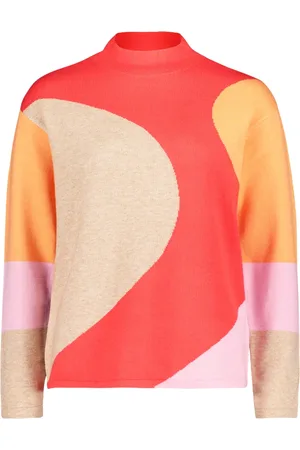 Betty Barclay Truien, Dames, Veelkleurig, 2Xl, Moderne Intarsia Gebreide Trui