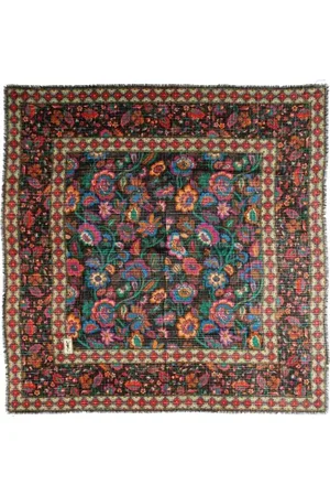 Saint Laurent Pre-owned, Dames, Veelkleurig, ONE Size, Leer, Pre-owned Silk scarves