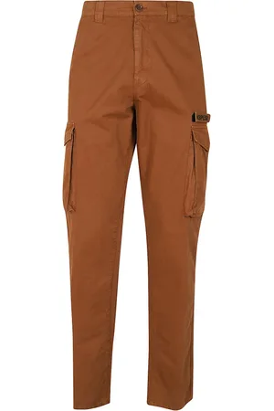 Aspesi Broeken, Heren, Bruin, S, Katoen, Cargo Field Broek in Gewassen Katoen