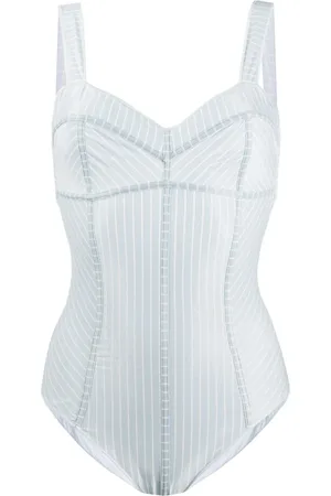 Oseree Badkleding, Dames, Blauw, M, Polyester, Lichtblauwe Maillot Lines Badpak