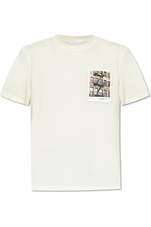 Helmut Lang Tops, Heren, , M, Katoen, T-shirt met zak