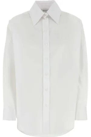 Alexander McQueen Blouses & Shirts, Dames, Wit, XS, Witte Poplin Overhemd Klassieke Stijl