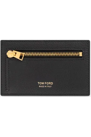 Tom Ford Accessoires, Heren, Zwart, ONE Size, Leer, Leren Portemonnee