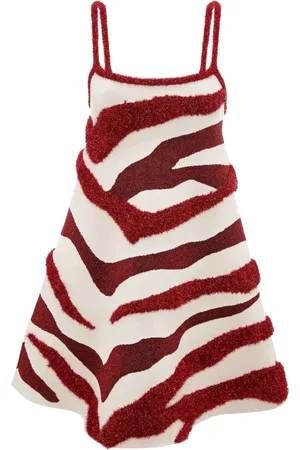 J.W.Anderson Kleedjes, Dames, Veelkleurig, S, Geborduurde Camisole Mini Jurk