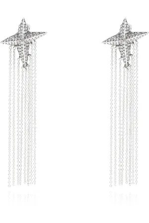 AllSaints Accessoires, Dames, Grijs, ONE Size, Messing oorbellen
