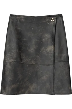 AERON Rokken, Dames, Grijs, S, Leer, Doja
