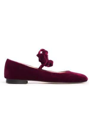 Prosperine Schoenen, Dames, Rood, 38 EU, Enkelband Ballerina Schoen