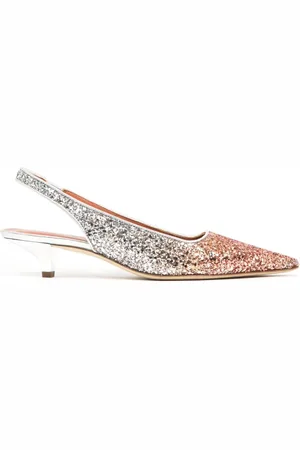 Prosperine Schoenen, Dames, Oranje, 36 EU, Glitter Bicolor Leren Hakken